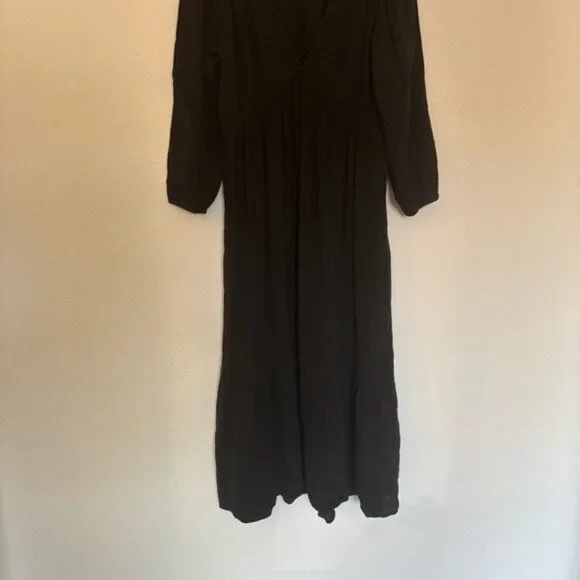 Xirena Ella Cotton Muslin Dress Black - Picture 5 of 8